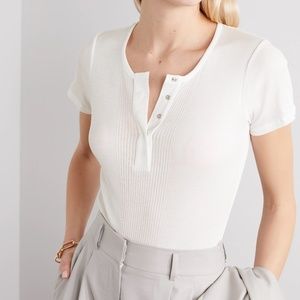 LouLou Studio Hiva ribbed cotton bodysuit